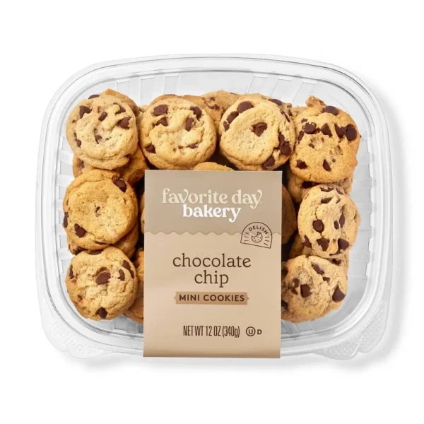 Favorite Day Mini Chocolate Chip Cookies Sweet Snack